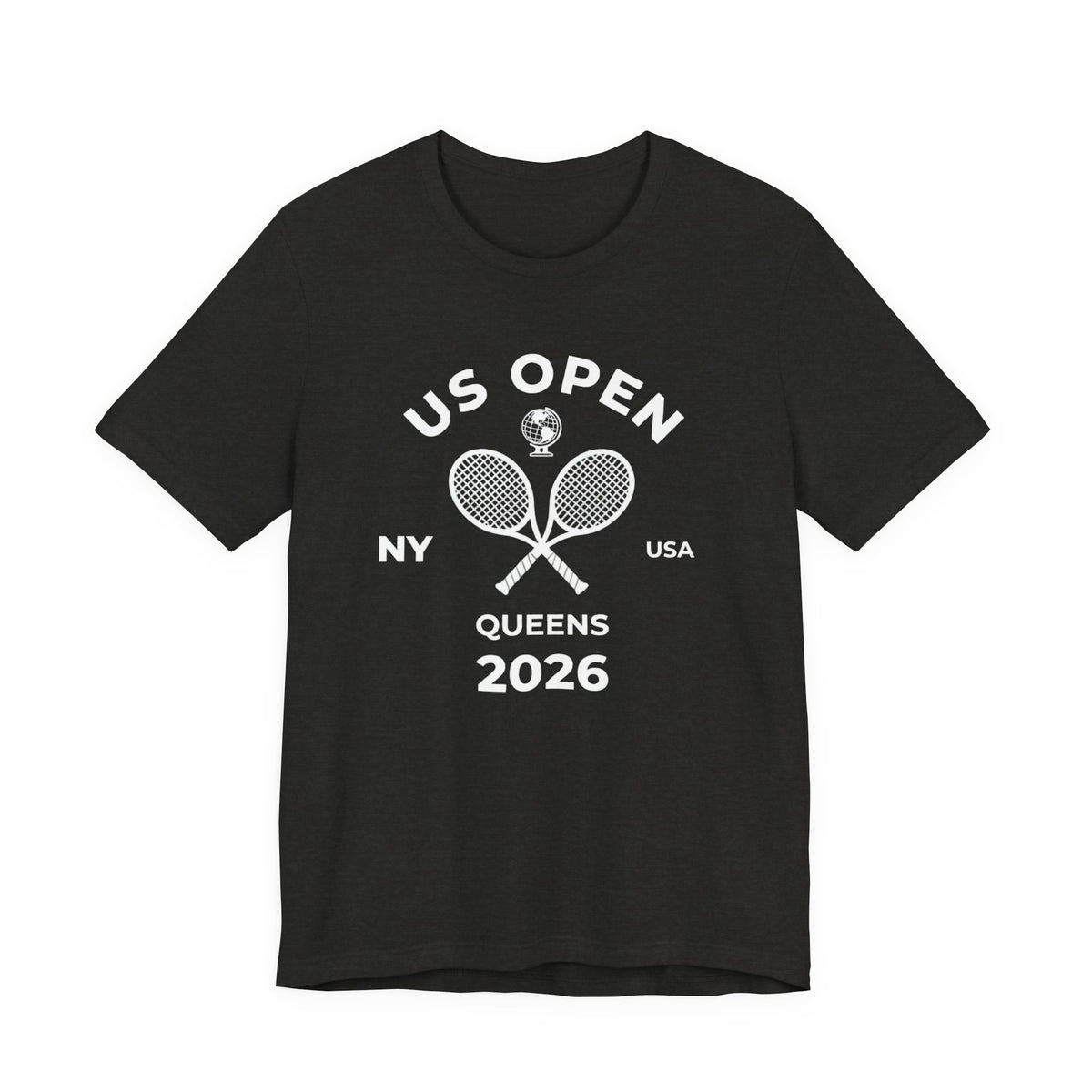 US Open Queens 2026 Tennis Tee — NY USA Vintage Racket T-Shirt
