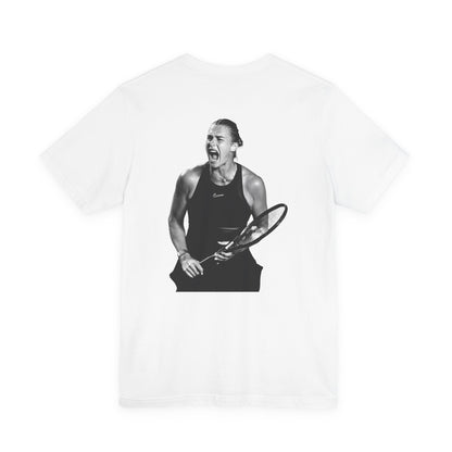 Sabalenka The Tigress Graphic Tee — Empowered Woman & Tiger Illustration