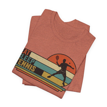 Eat Sleep Tennis Vintage Graphic Tee