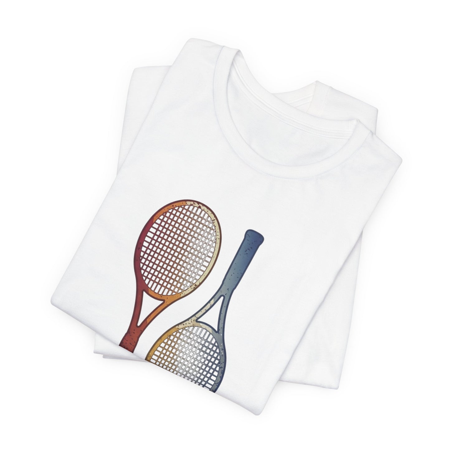 Tennis Rackets Tee — Vintage Wooden Racquets Graphic Shirt