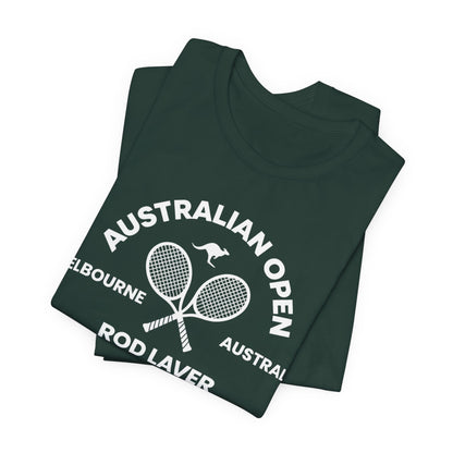 Classic White Tennis Tee — Unisex Jersey Short Sleeve