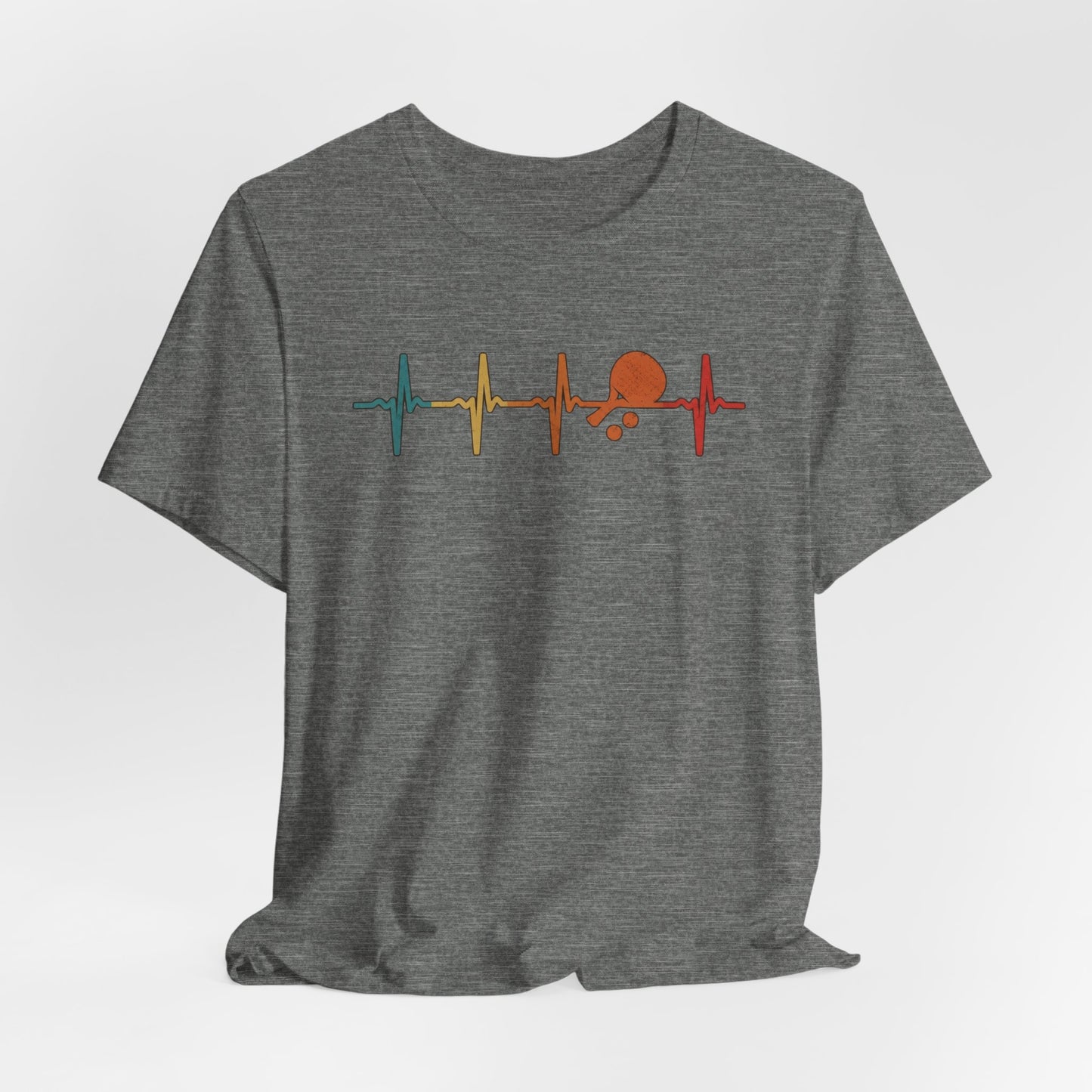 Tennis Heartbeat Tee – Retro Surfing Wave Graphic T-Shirt