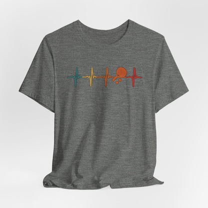 Tennis Heartbeat Tee – Retro Surfing Wave Graphic T-Shirt