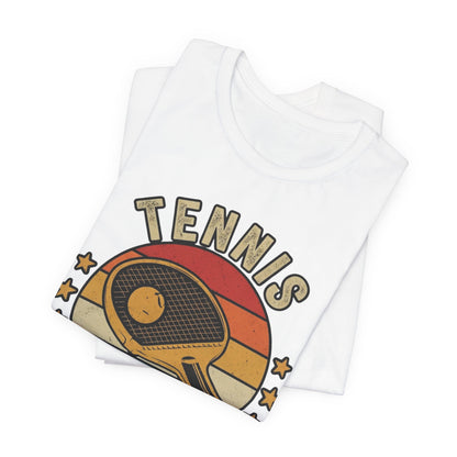 Tennis Master Tee — Retro Paddle & Ball Vintage-Style Tennis Shirt