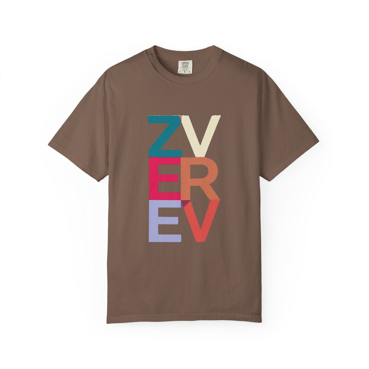 ALEXANDER ZVEREV Colorblock Vertical Logo T‑Shirt