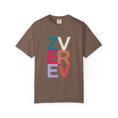 ALEXANDER ZVEREV Colorblock Vertical Logo T‑Shirt
