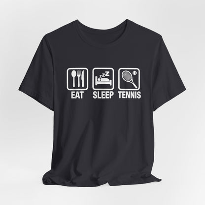 Tennis Tee — "Eat Sleep Tennis" Graphic Shirt