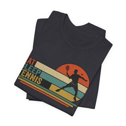 Eat Sleep Tennis Vintage Graphic Tee