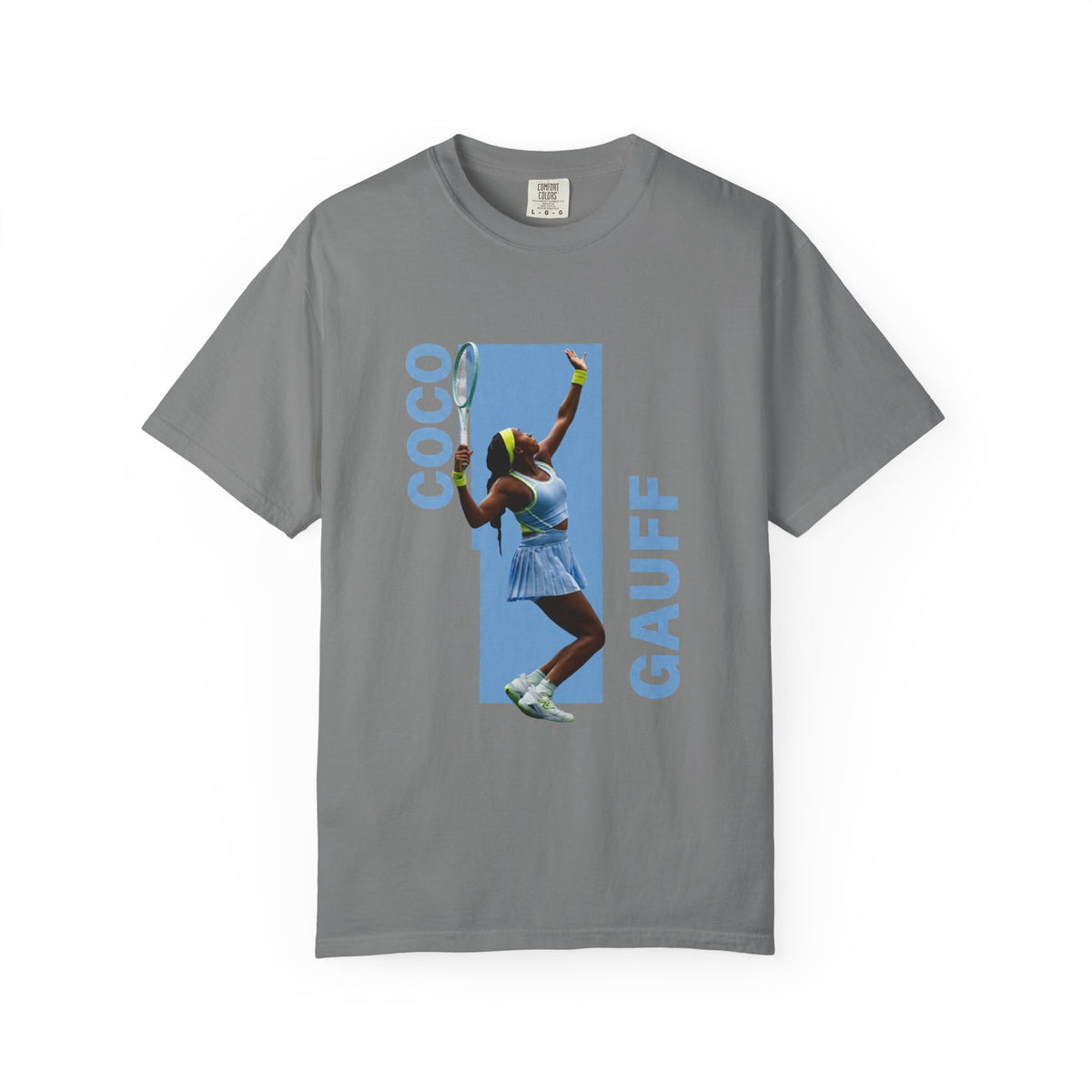 Coco Gauff T-Shirt — Retro Tennis Serve Graphic