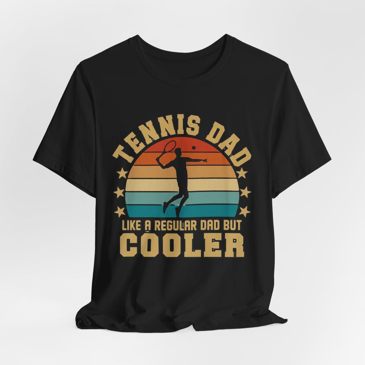 Tennis Dad Tee - "Like a Regular Dad but Cooler" Retro Tennis Father's Day Shirt
