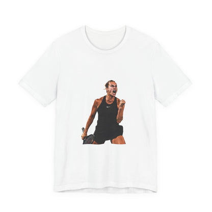 Tennis Player Aryna Sabalenka Victory Graphic Tee