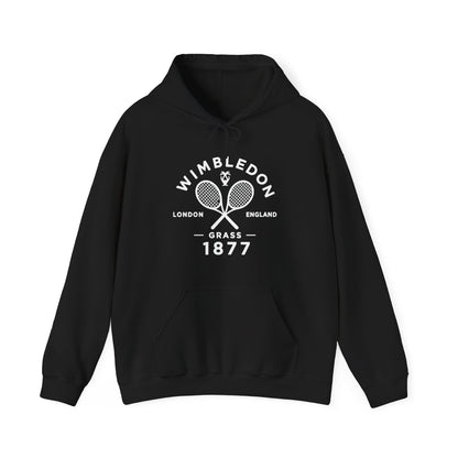 Wimbledon 1877 Tennis Hoodie — Classic Racquets Logo Pullover