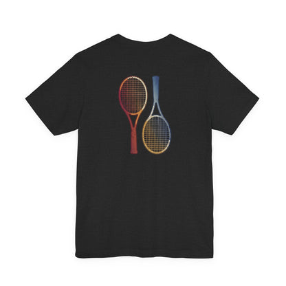 Tennis Rackets Tee — Vintage Wooden Racquets Graphic Shirt