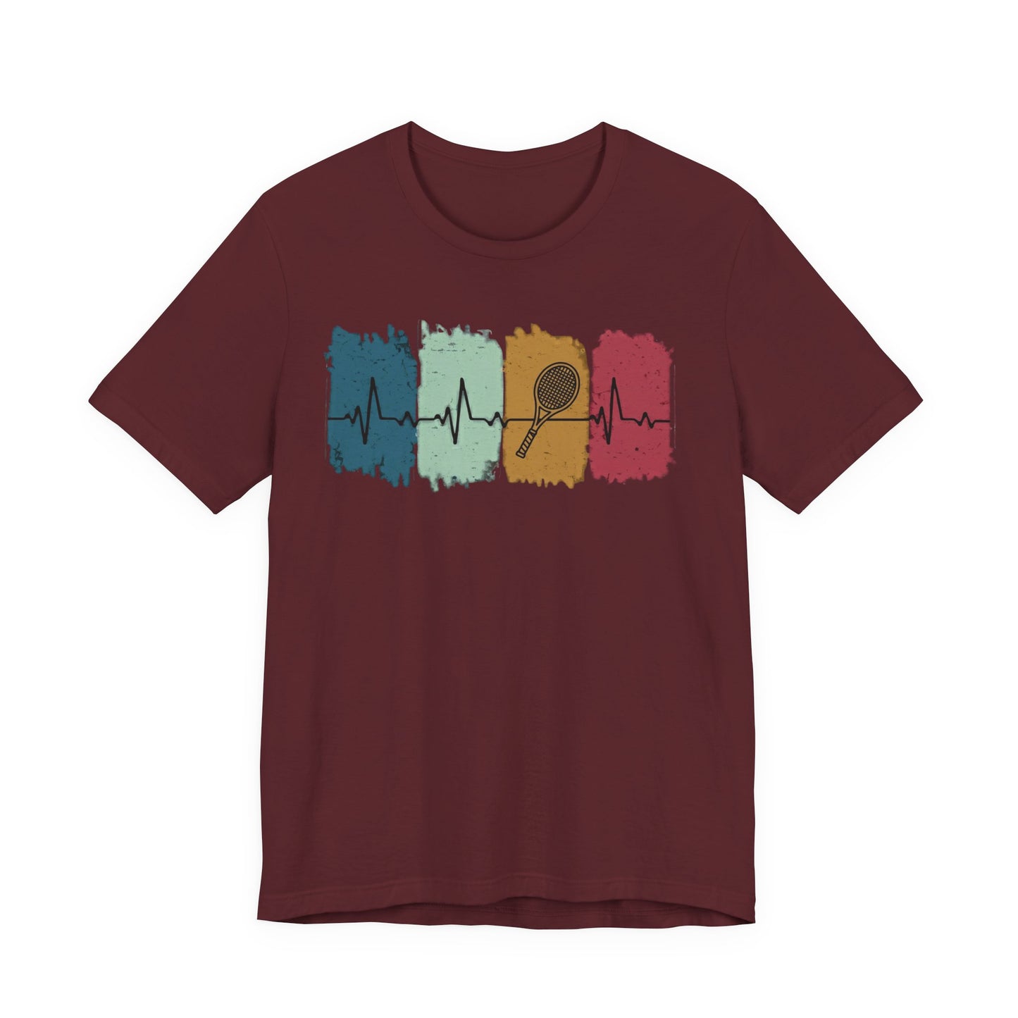 Drum Heartbeat T-Shirt – Retro Brushstroke Drumstick Heartbeat Tee