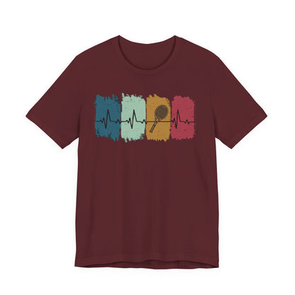 Drum Heartbeat T-Shirt – Retro Brushstroke Drumstick Heartbeat Tee