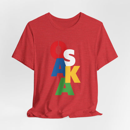 Tennis player Naomi Osaka Color Block Vertical Logo Tee