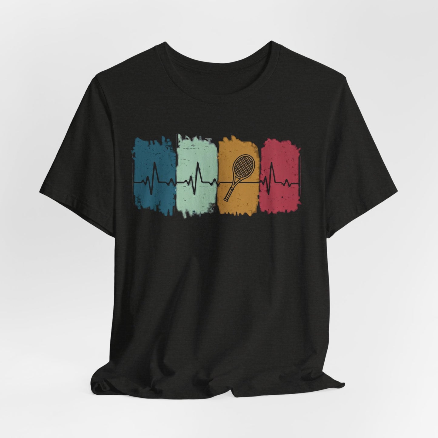 Drum Heartbeat T-Shirt – Retro Brushstroke Drumstick Heartbeat Tee