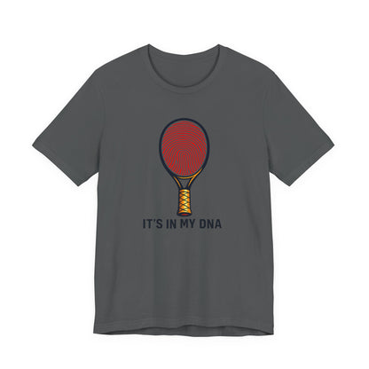 Tennis DNA T‑Shirt — "It's In My DNA" Racket Fingerprint Tee