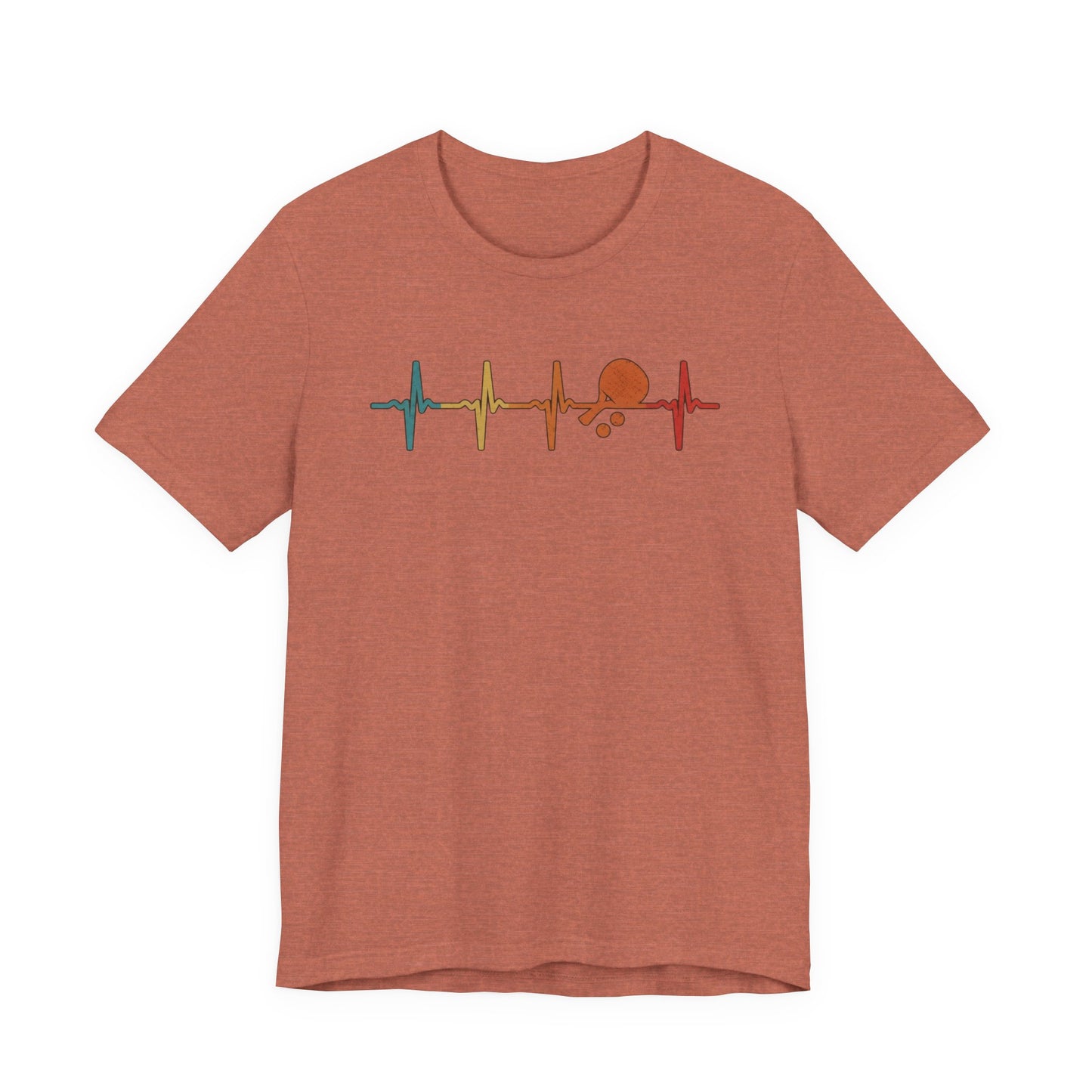 Tennis Heartbeat Tee – Retro Surfing Wave Graphic T-Shirt