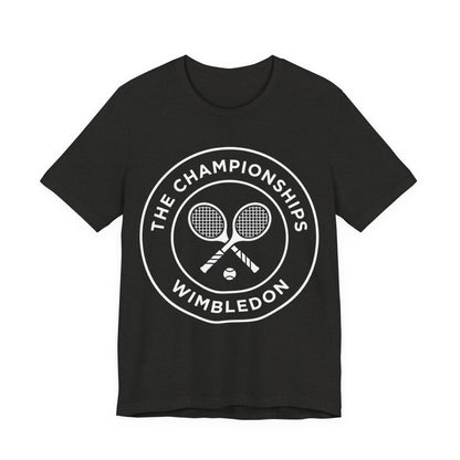 Wimbledon Championships Tennis Tee — Retro Tennis Racket Logo T-Shirt