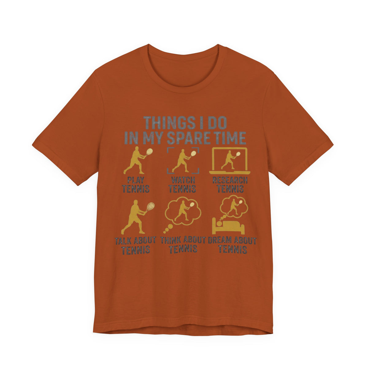 Tennis Lover Graphic Tee — "Things I Do in My Spare Time" Shirt