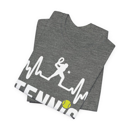 Tennis Pulse Tee — Heartbeat Tennis Player Graphic Shirt