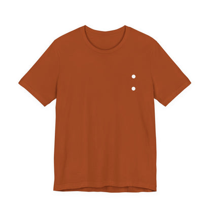 Minimal Dot Chest Tee — Casual Everyday Short Sleeve Shirt