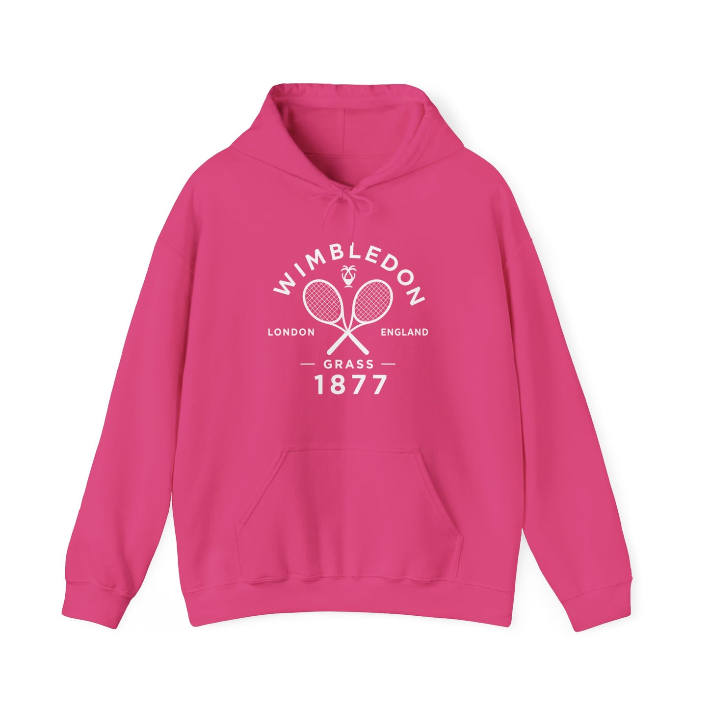 Wimbledon 1877 Tennis Hoodie — Classic Racquets Logo Pullover