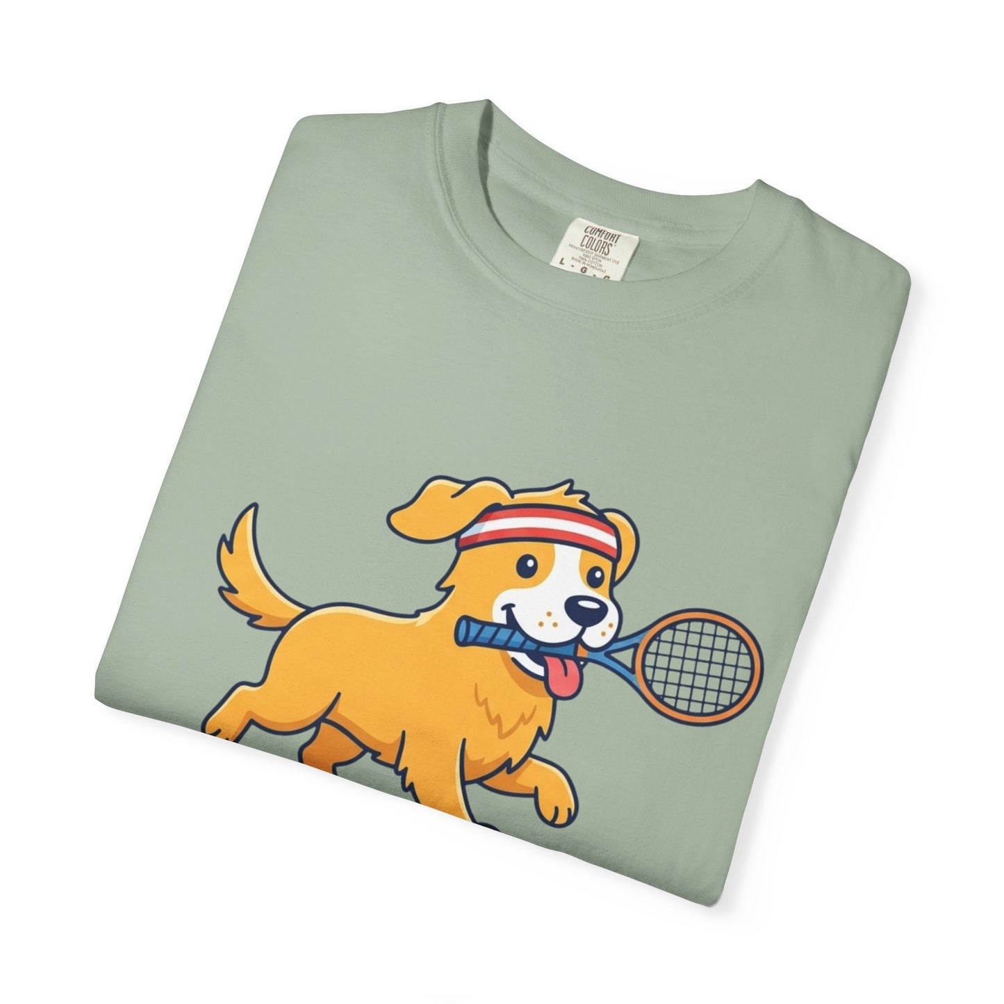 T-Shirt — "Always Ready to Serve" Golden Retriever Tennis Dog Graphic