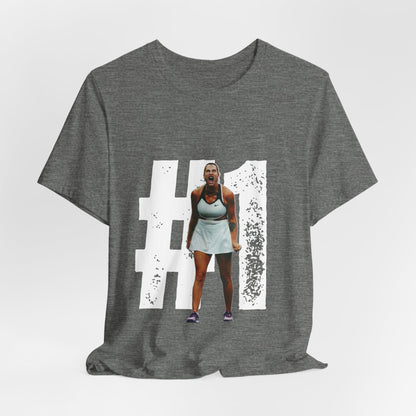Tennis Player Graphic Tee — Fierce Court Celebration Shirt