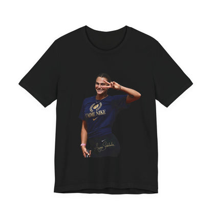 Aryna Sabalenka T-Shirt —Graphic Tee with Smiling Player Photo