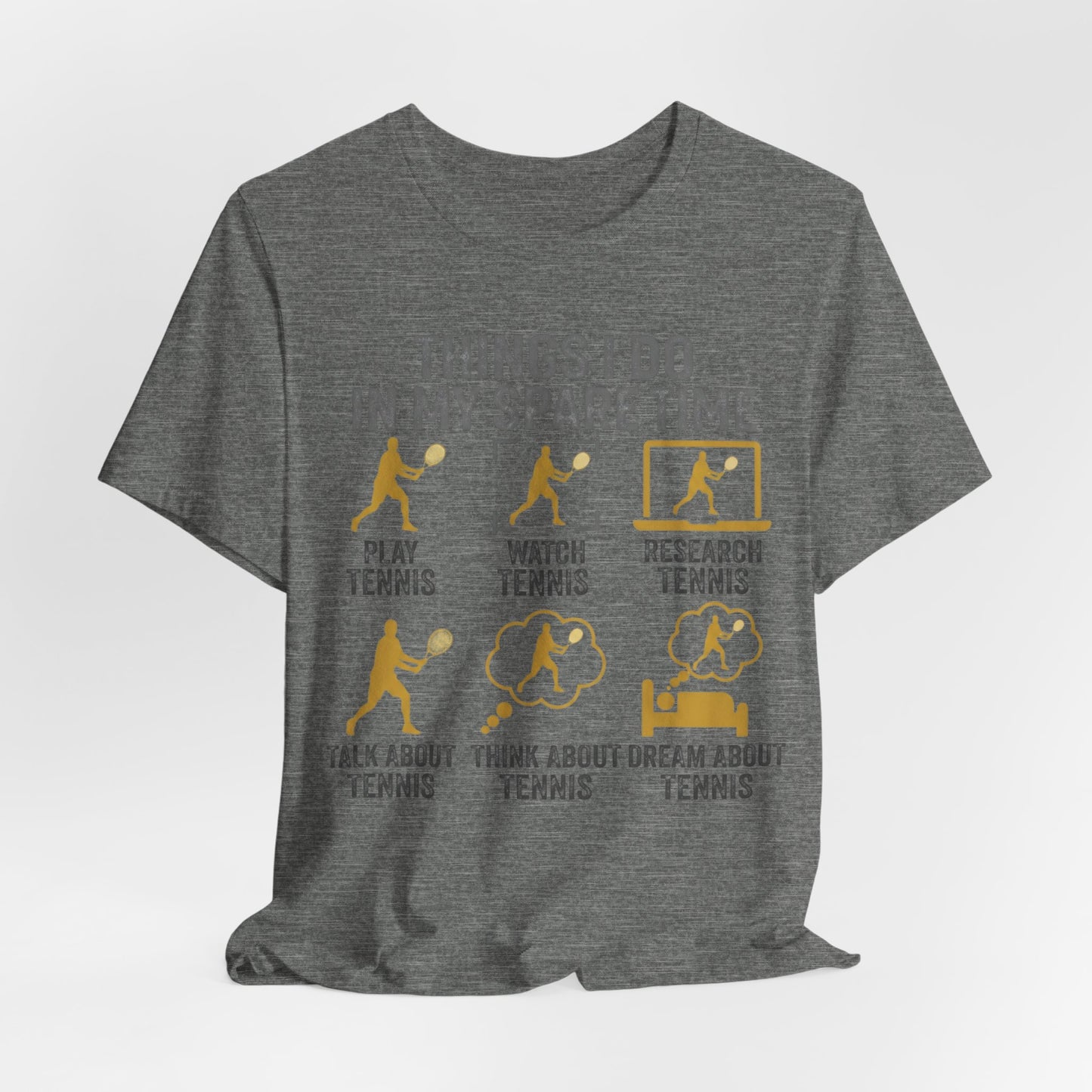 Tennis Lover Graphic Tee — "Things I Do in My Spare Time" Shirt