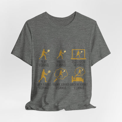 Tennis Lover Graphic Tee — "Things I Do in My Spare Time" Shirt