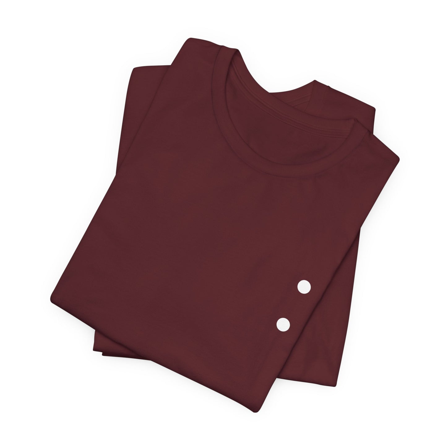 Minimal Dot Chest Tee — Casual Everyday Short Sleeve Shirt