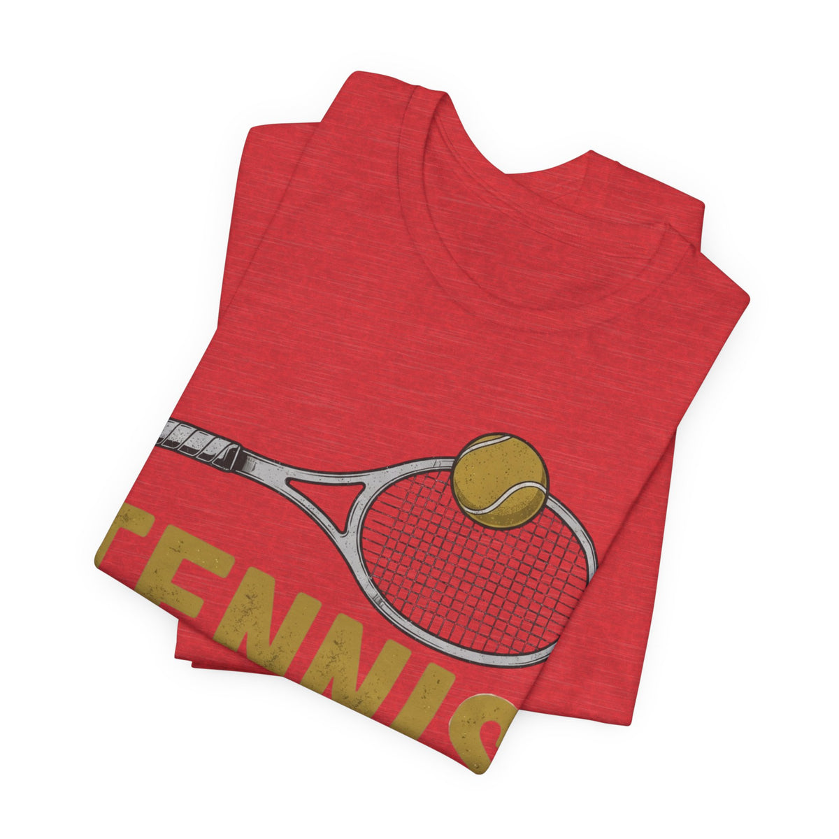 Tennis Racket & Ball Tee — Retro Athletic Tennis T‑Shirt