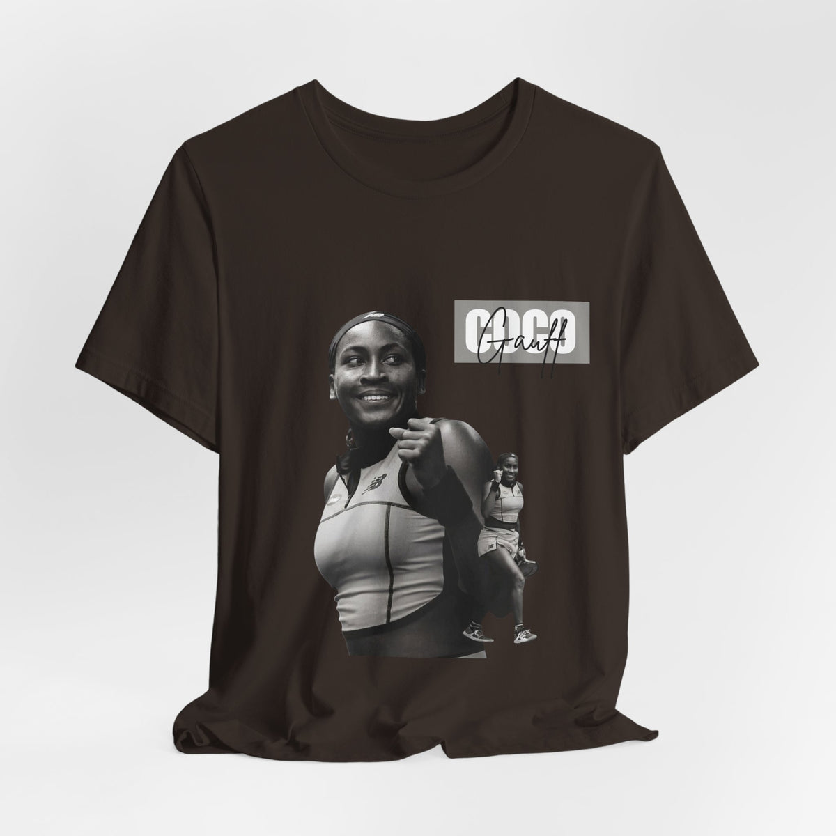 GOGP Graphic Tee — Black & White Motivational Photo T-Shirt