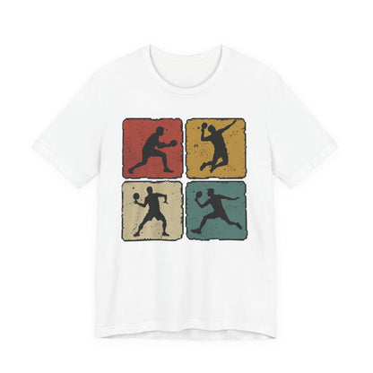 Tennis Silhouette Tee — Retro Vintage Graphic Shirt