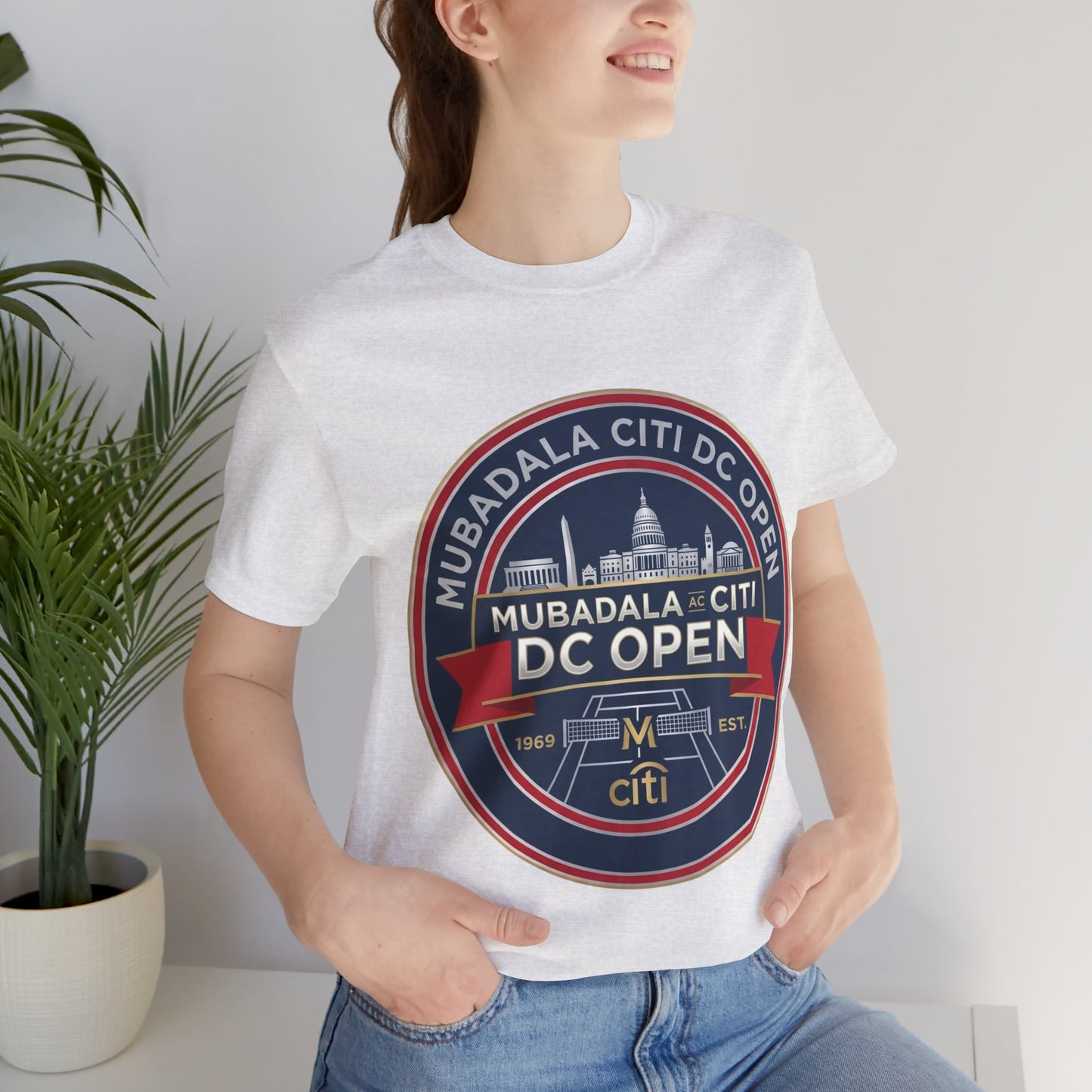 DC Open Tennis Tee — 'Mubadala Citi DC Open' Vintage Badge Shirt