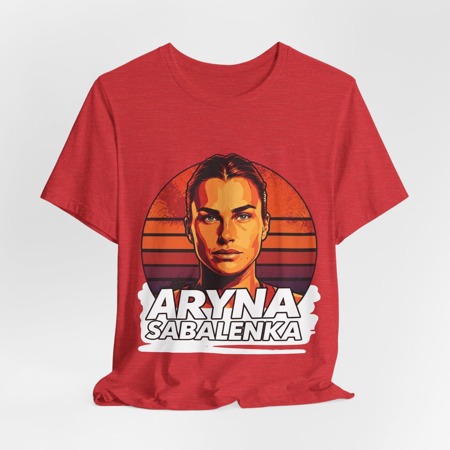 Aryna Sabalenka Graphic Tee — Vintage Sunset Tennis Player T-Shirt