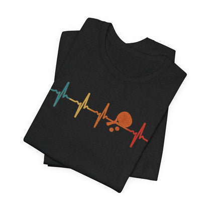 Tennis Heartbeat Tee – Retro Surfing Wave Graphic T-Shirt