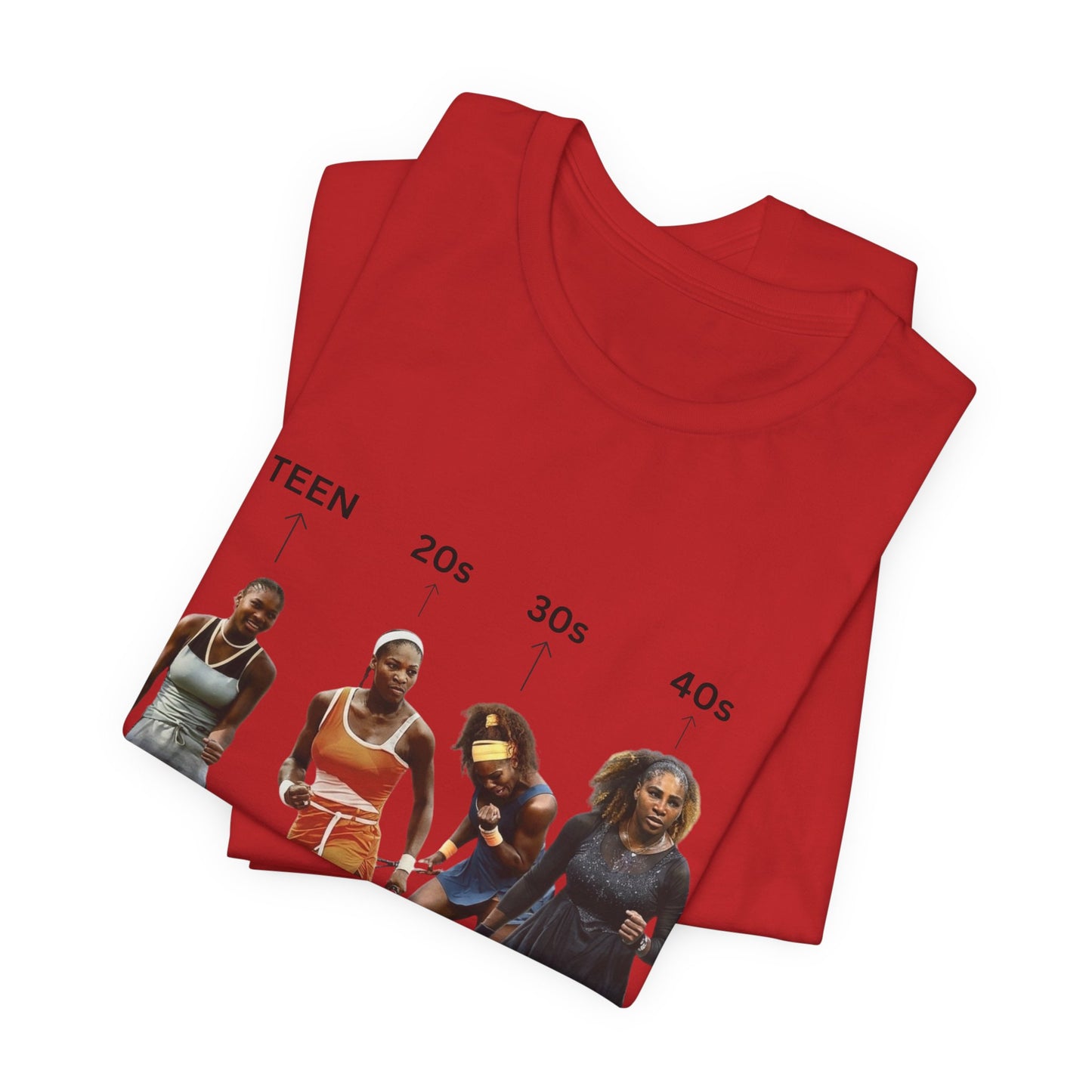 T-Shirt — Serena Williams Life Stages Graphic Tee (Teen · 20s · 30s · 40s)