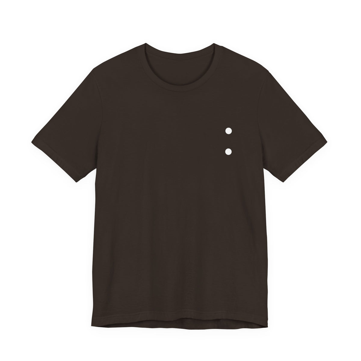 Minimal Dot Chest Tee — Casual Everyday Short Sleeve Shirt