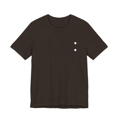 Minimal Dot Chest Tee — Casual Everyday Short Sleeve Shirt