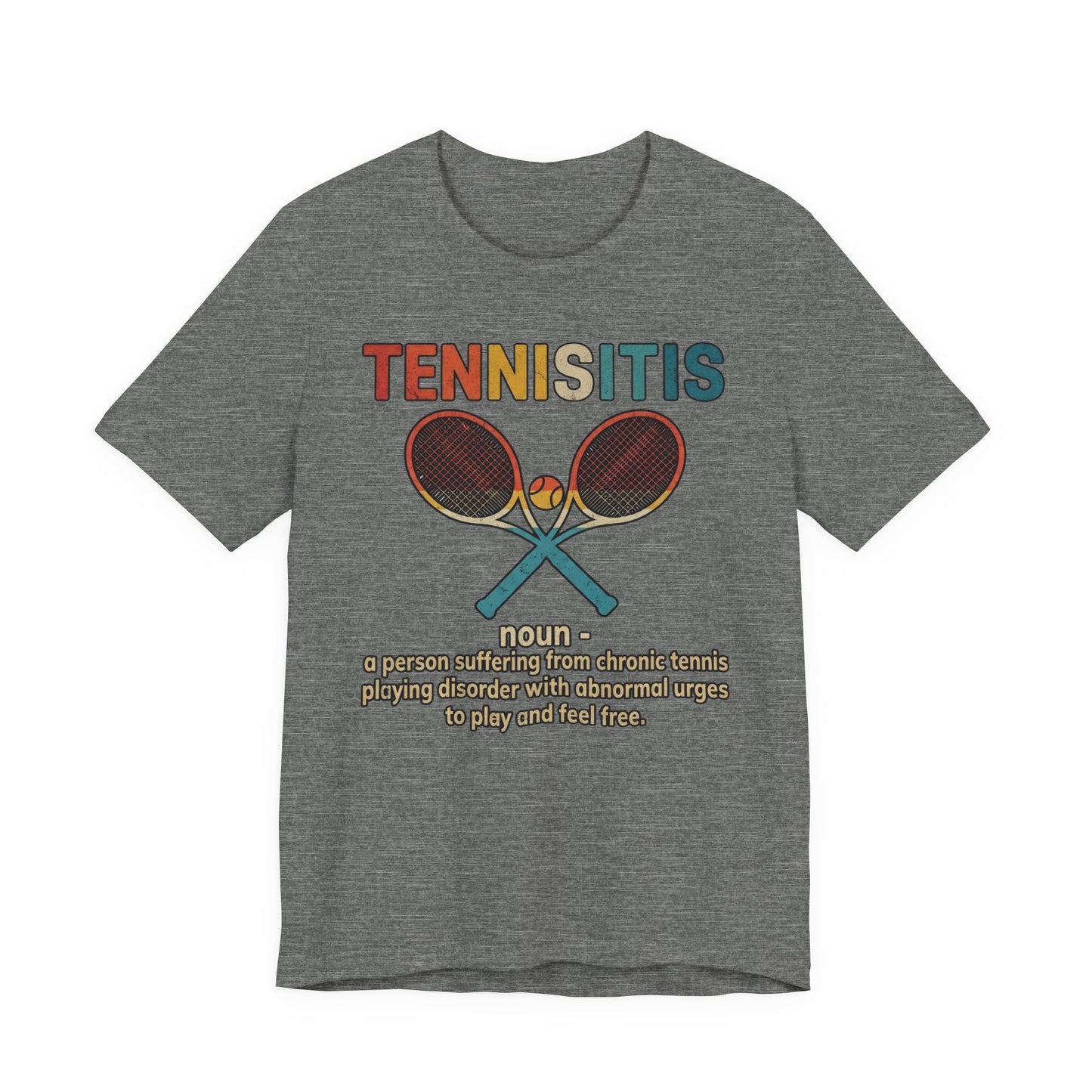 Tennisitis T-Shirt – Vintage Tennis Rackets Graphic Tee