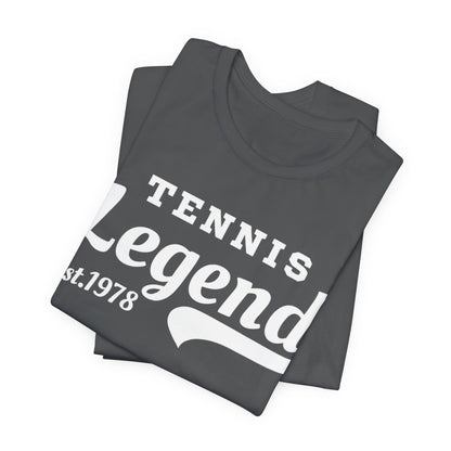 Tennis Legend Tee – Retro "Tennis Legend Est. 1978" Graphic Shirt