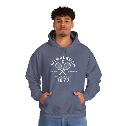 Wimbledon 1877 Tennis Hoodie — Classic Racquets Logo Pullover
