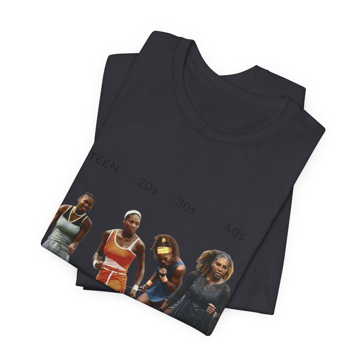 T-Shirt — Serena Williams Life Stages Graphic Tee (Teen · 20s · 30s · 40s)