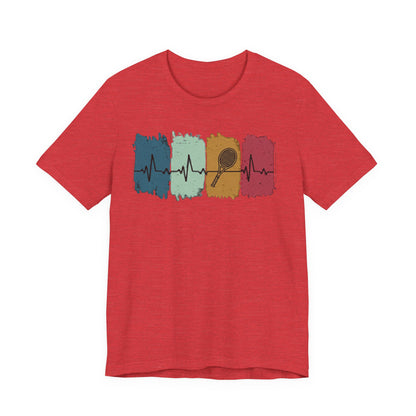 Drum Heartbeat T-Shirt – Retro Brushstroke Drumstick Heartbeat Tee