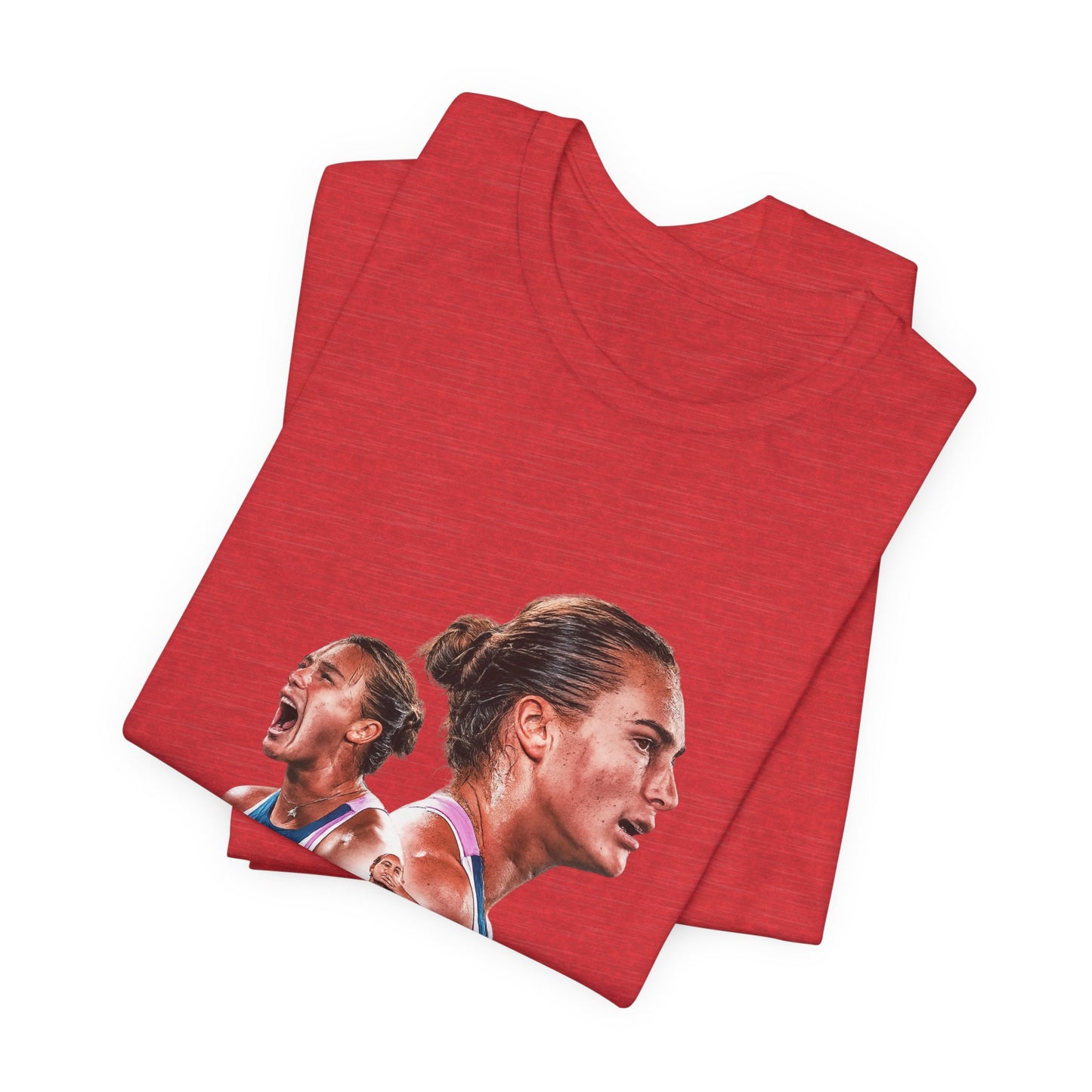 Champion Athlete Sabalenka Graphic Tee — "CHAMPION" Player Portrait T-Shirt