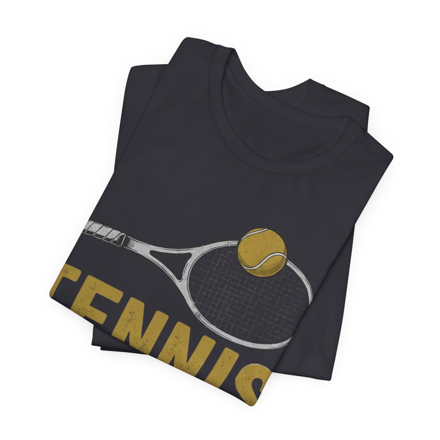 Tennis Racket & Ball Tee — Retro Athletic Tennis T‑Shirt